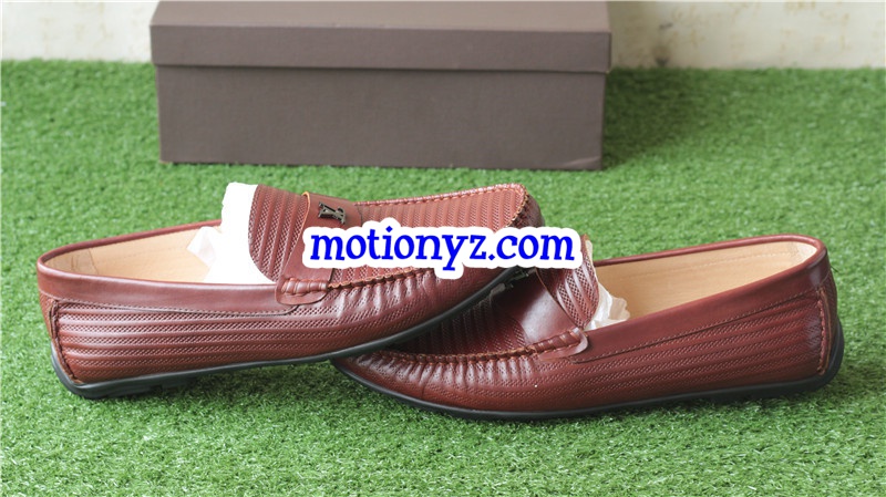 Men Brand Leather Shoes Brown